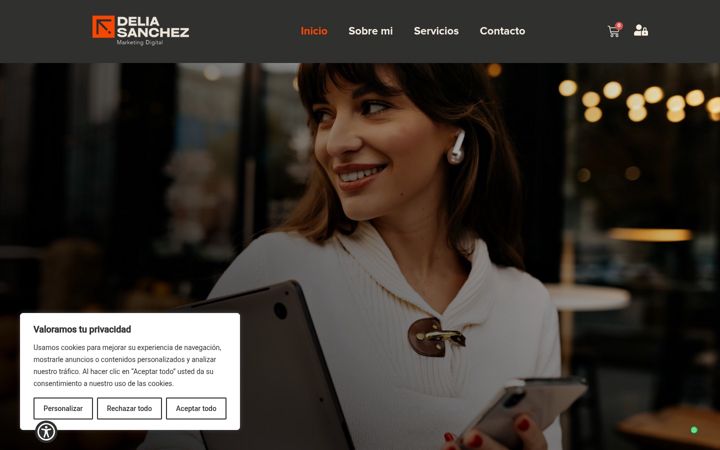 Snimka zaslona za deliasanchez.com.es