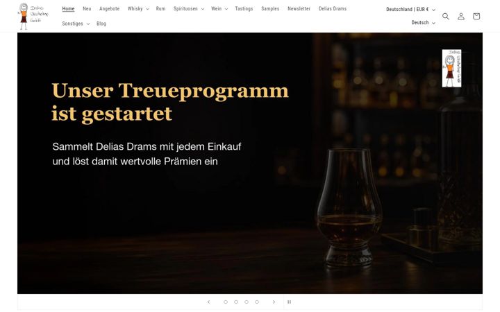 Screenshot of deliawhisky.de
