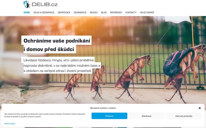Ekrānuzņēmums no delib.cz