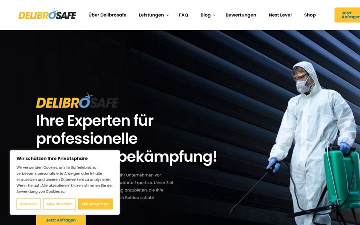 Screenshot of delibrosafe.de