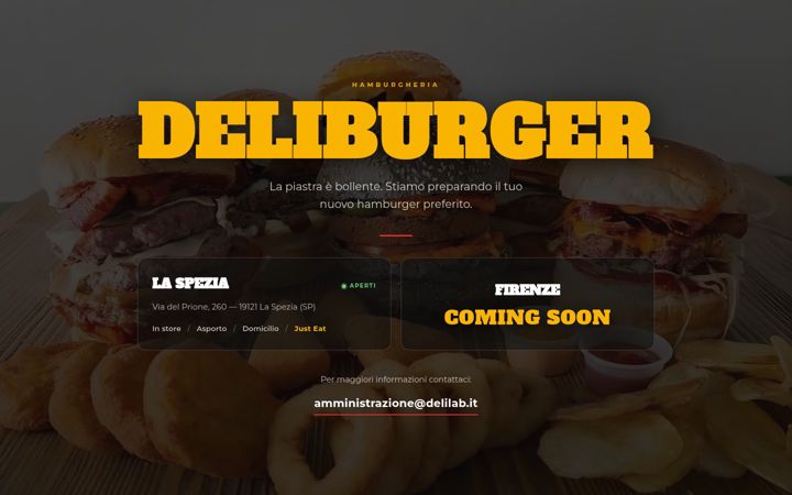 Screenshot of deliburger.it