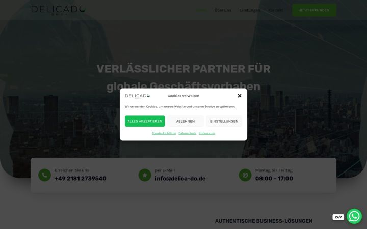 Screenshot of delica-do.de