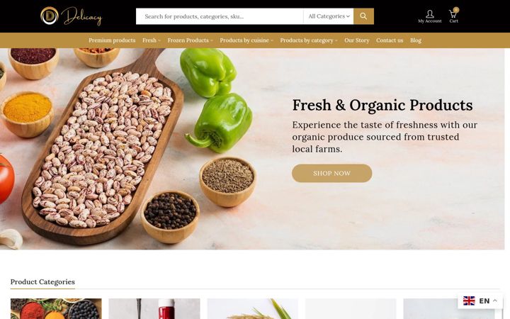 Screenshot of delicacyasia.com