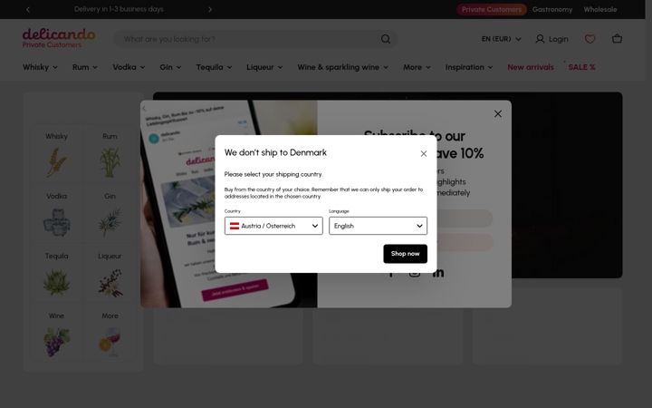Screenshot of delicando.com