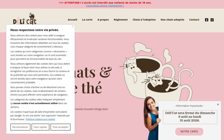 Skjermbilde av delicat-cafe.fr