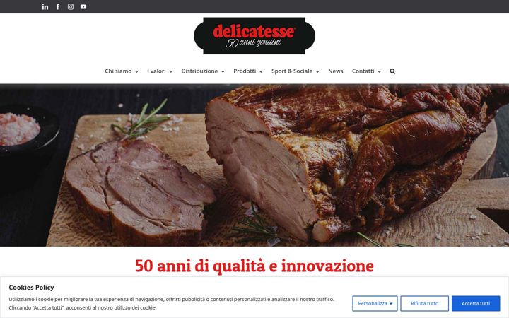 Skærmbillede af delicatesse.it