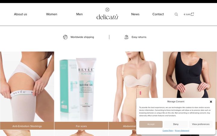 Screenshot of delicatu.com