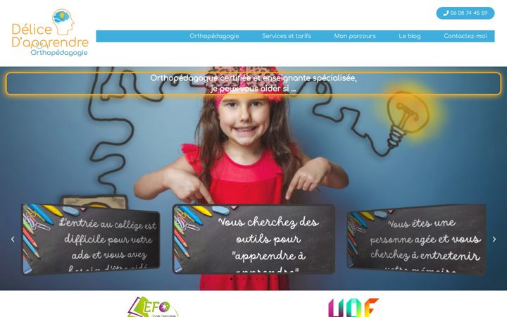 Screenshot of delicedapprendre.fr