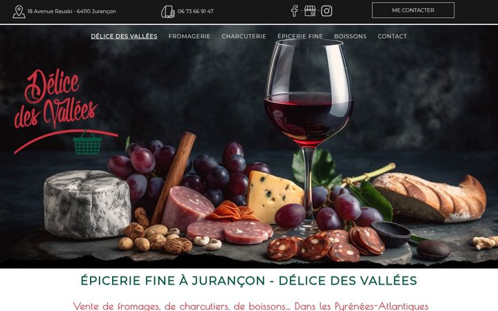Skjermbilde av delicedesvallees.fr