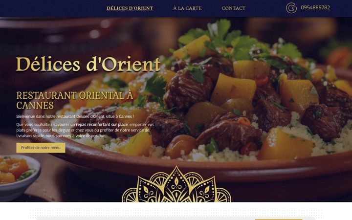 Skjermbilde av delices-dorient.fr