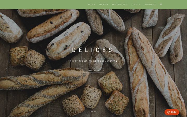 Screenshot of delices.gr