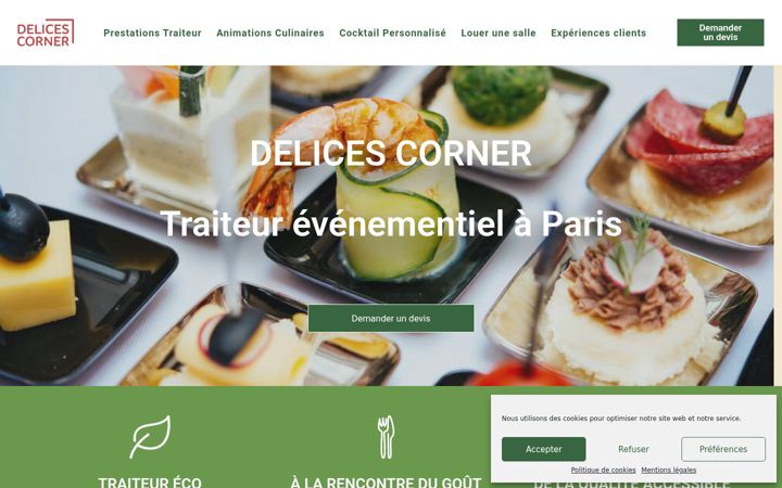 Screenshot of delicescorner.com