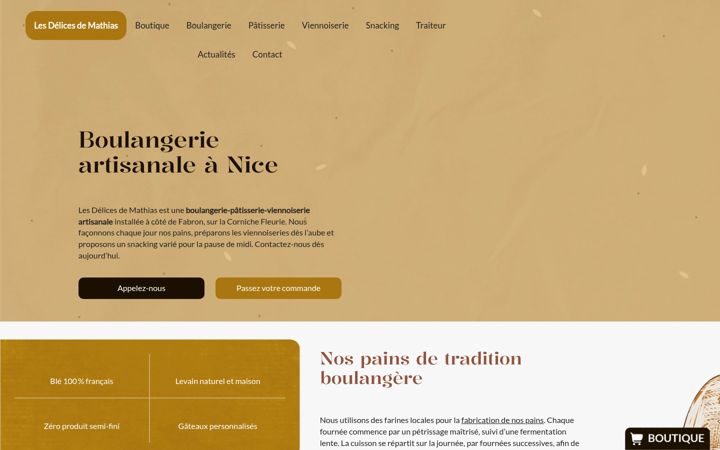 Screenshot of delicesdemathias.fr