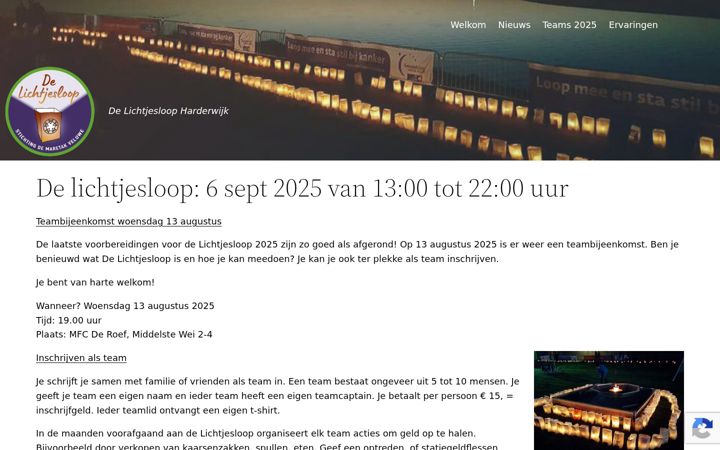 Screenshot of delichtjesloop.nl