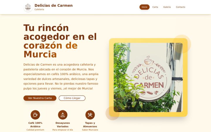 Snimka zaslona za deliciasdecarmen.es
