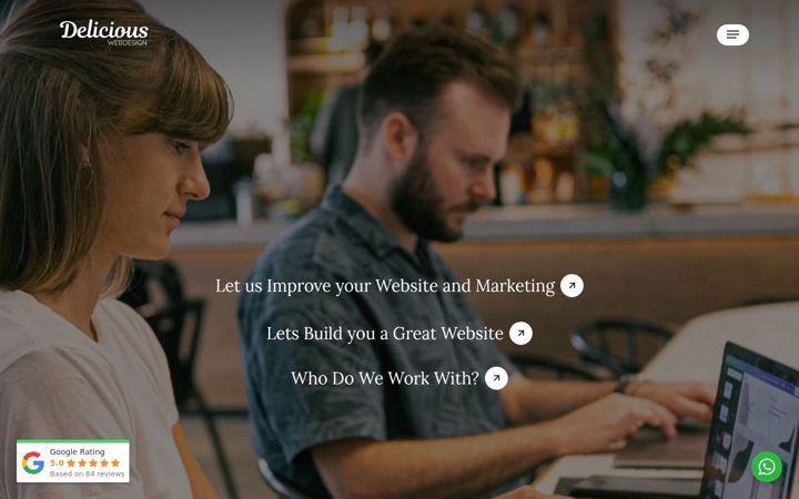 Screenshot of delicious-webdesign.com