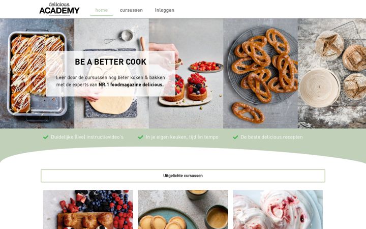 Screenshot of deliciousacademy.nl