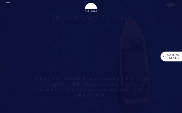 Screenshot of deliciouslysortedibiza.com