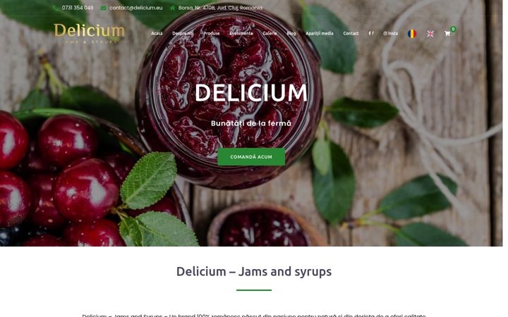 Screenshot of delicium.eu