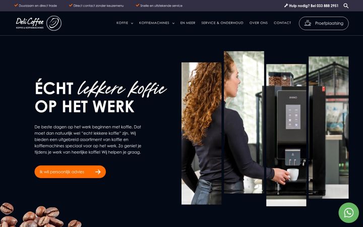 Screenshot of delicoffee.nl