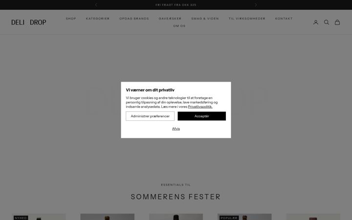 Screenshot of delidrop.dk