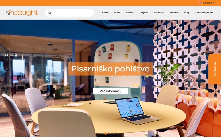 Screenshot von delight-office.si