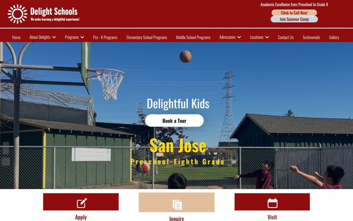 Screenshot of delightelementary.com