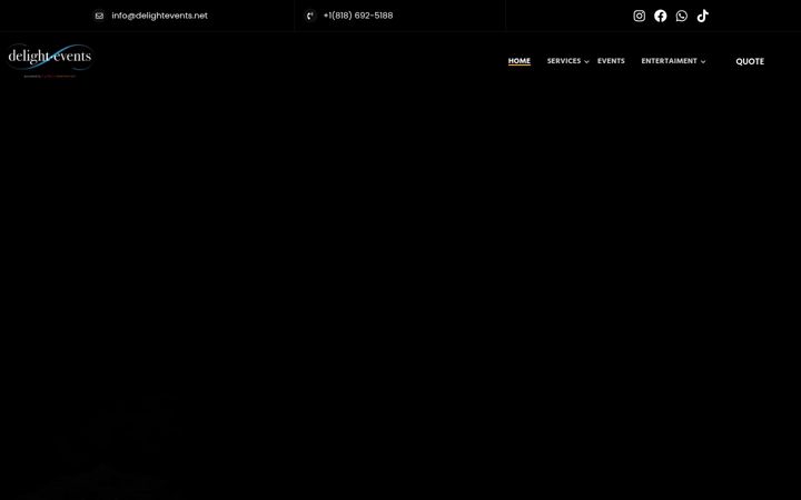 Screenshot of delightevents.net