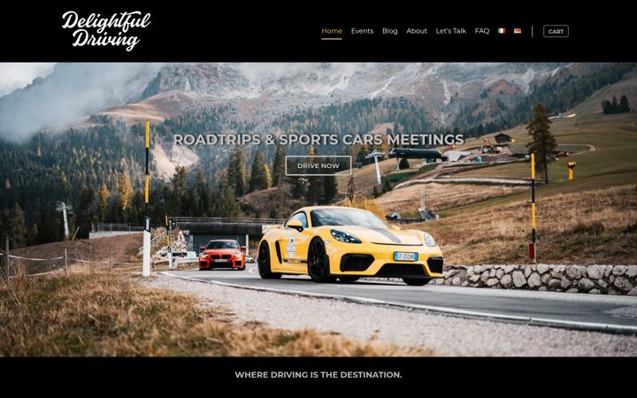 Screenshot of delightfuldriving.com