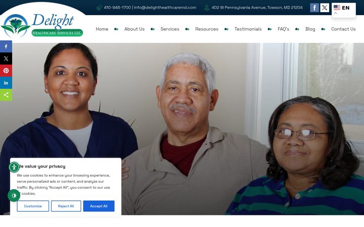 Screenshot of delighthealthcareservices.com