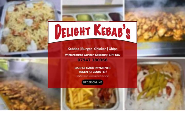 Screenshot of delightkebabs.com