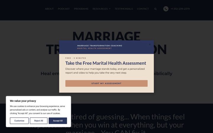 Screenshot of delightyourmarriage.com