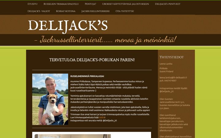 Screenshot of delijacks.com