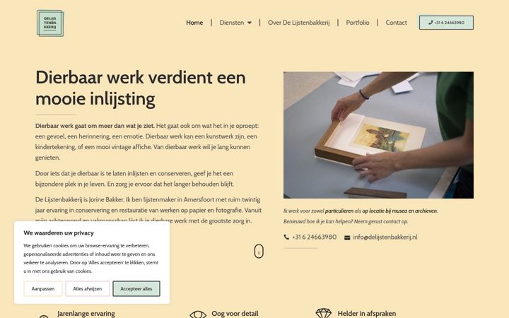 Screenshot of delijstenbakkerij.nl