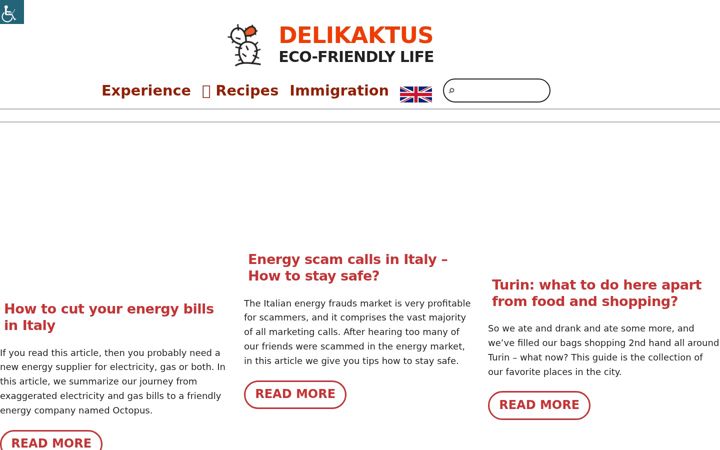 Screenshot of delikaktus.com