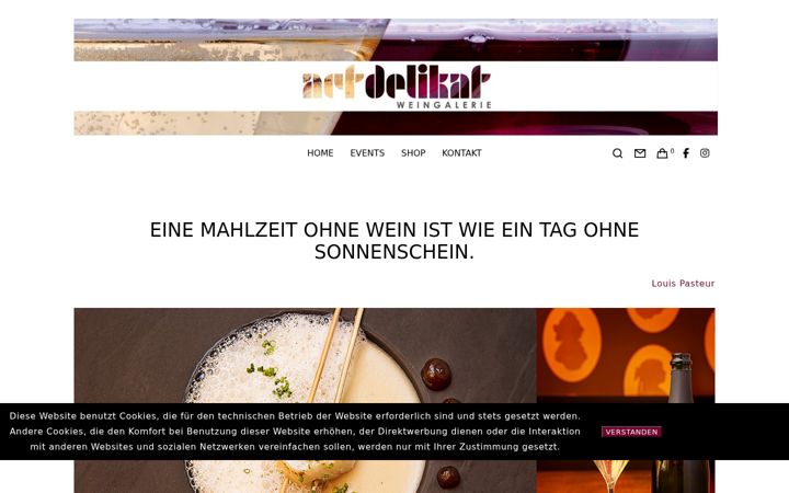 Screenshot of delikat-weingalerie.de