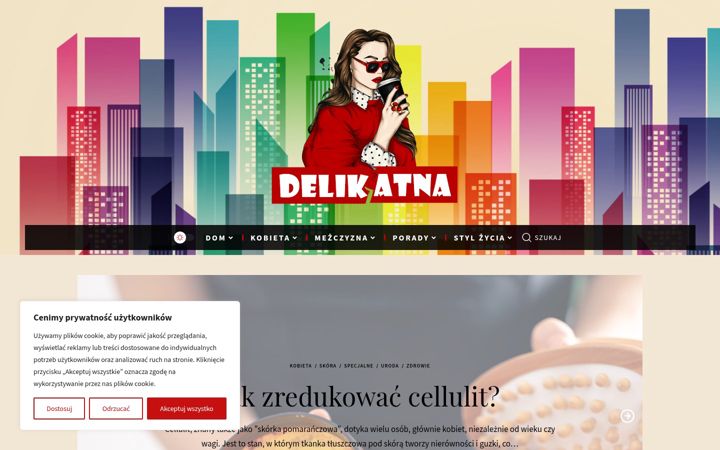 Captură de ecran a delikatna.pl