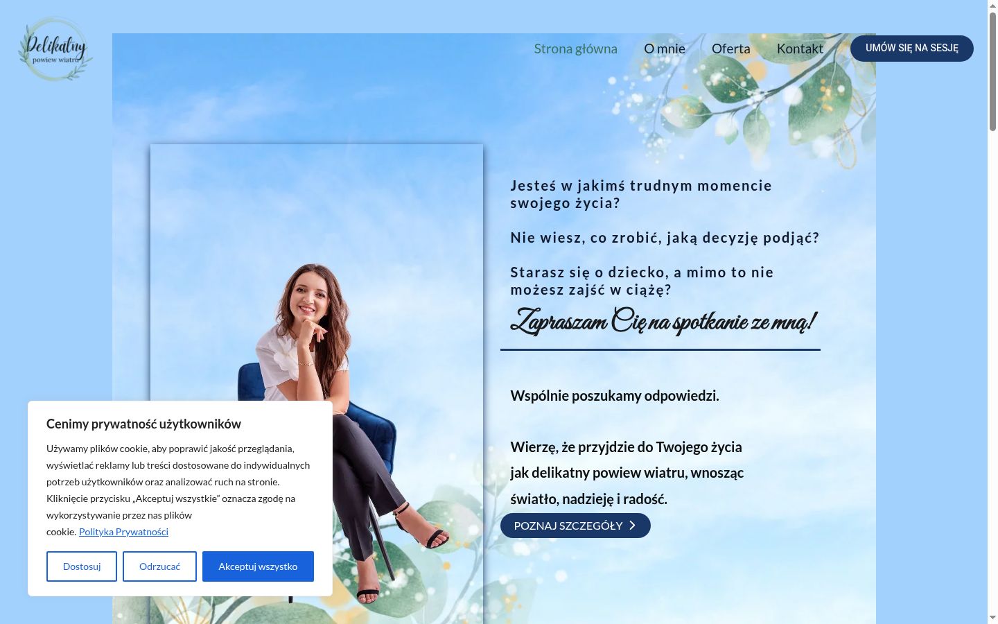 Snimka zaslona bannera za privolu prikazanog prije bilo kakve interakcije