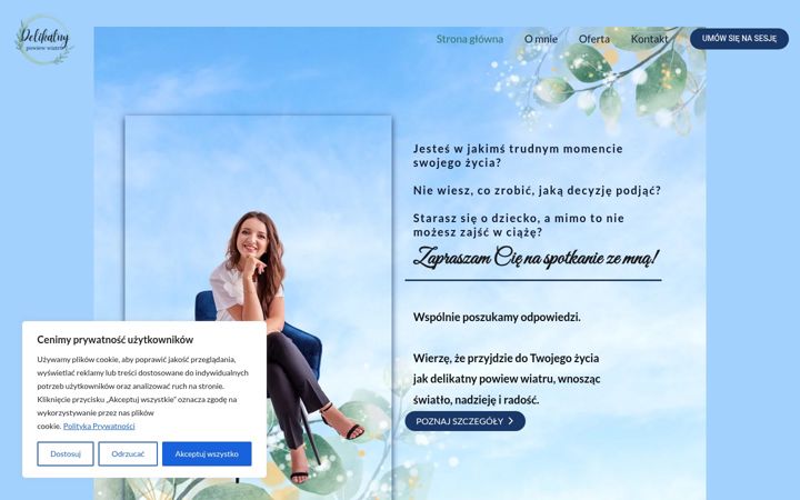 Captură de ecran a delikatnypowiewwiatru.pl