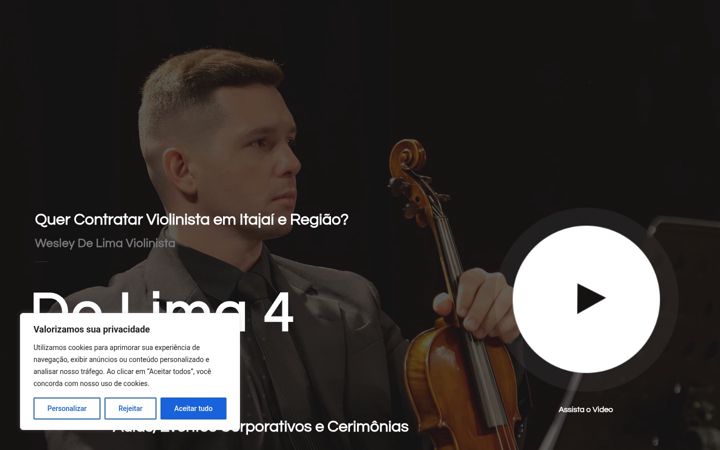 Screenshot stránky delima4cordas.com.br