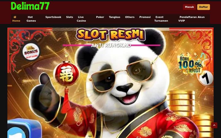 Screenshot of delima77.com
