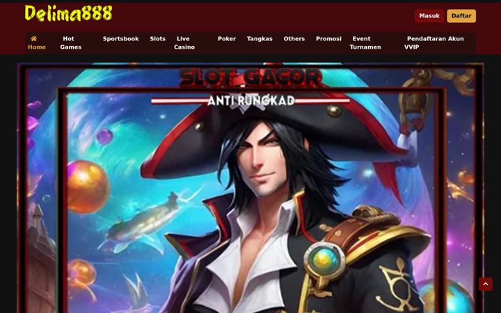 Screenshot of delima888.com