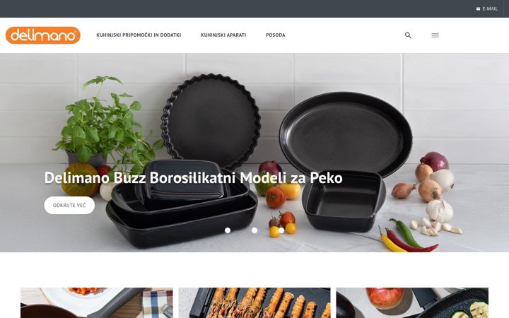 Screenshot von delimano.si