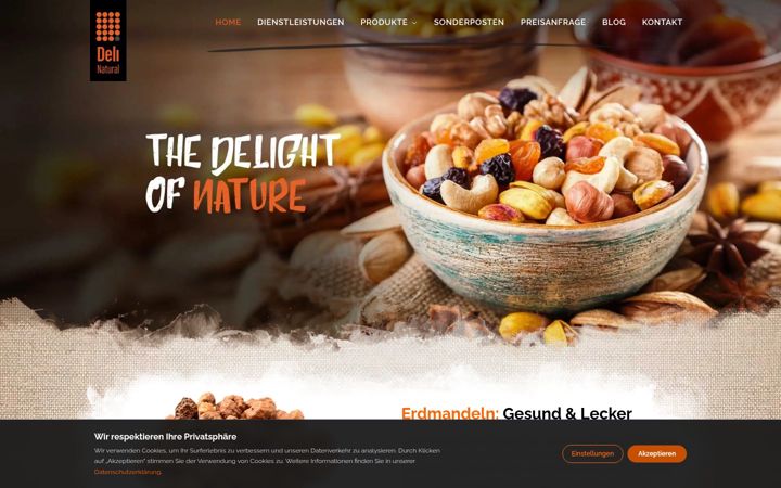 Screenshot of delinatural.de