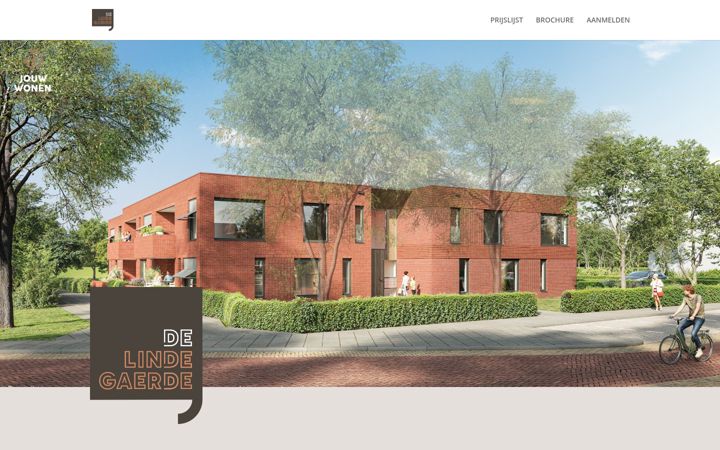 Screenshot of delindegaerde.nl