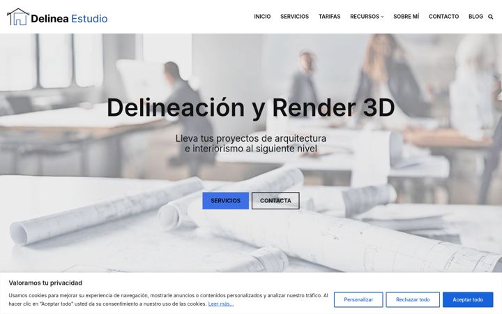 Screenshot of delineaestudio.com
