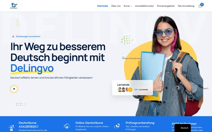 Screenshot of delingvo.de
