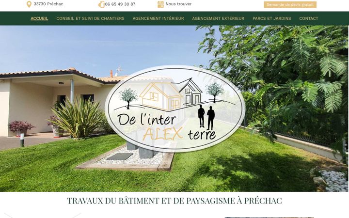 Screenshot of delinteralexterre.fr