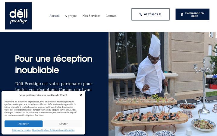 Screenshot of deliprestige.fr