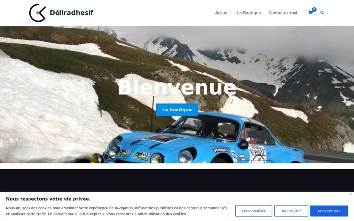 Screenshot of deliradhesif.fr